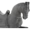 15" Brown Polystone Traditional Horse Sculpture
